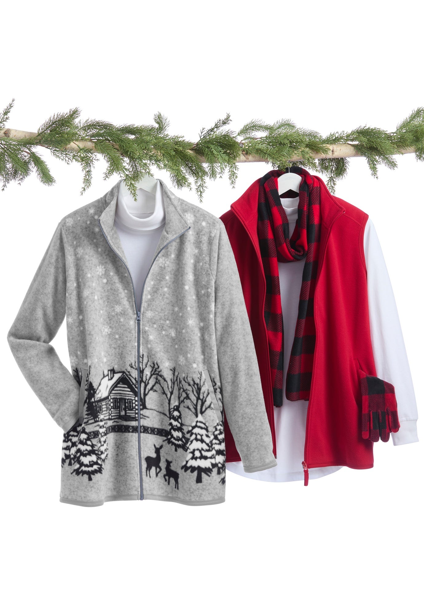 Zip-Front Microfleece Jacket image number 1