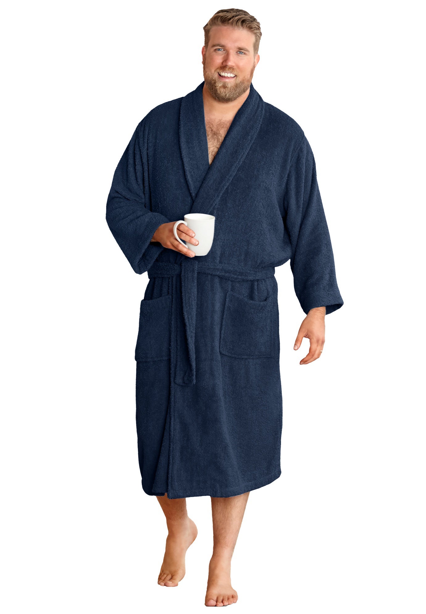 Terry Bathrobe with Pockets image number 0