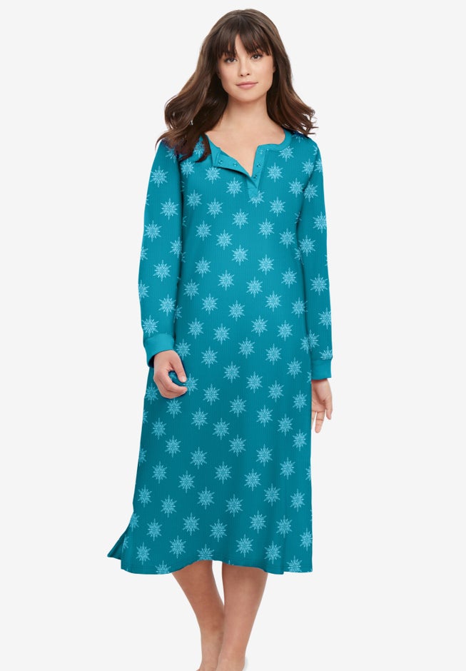 Thermal Henley Nightgown image number 0