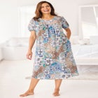 Short Print Shirred Lounger image number null