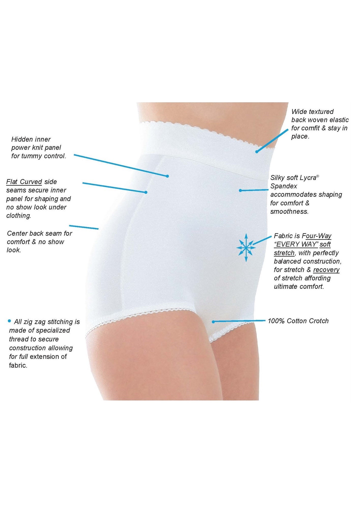 Rago&reg; Light Control High-Waist Brief image number 2