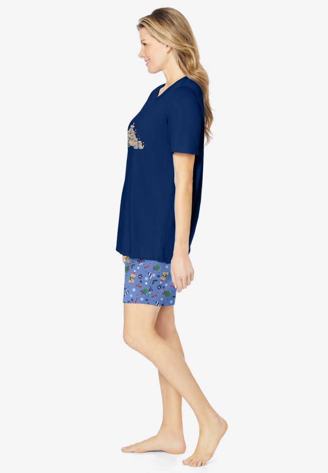 Knit PJ Short Set image number 2