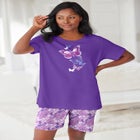 Knit PJ Short Set image number null