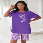 Knit PJ Short Set image number null