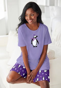 Knit PJ Short Set