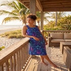 Print Sleeveless Square Neck Lounger image number null