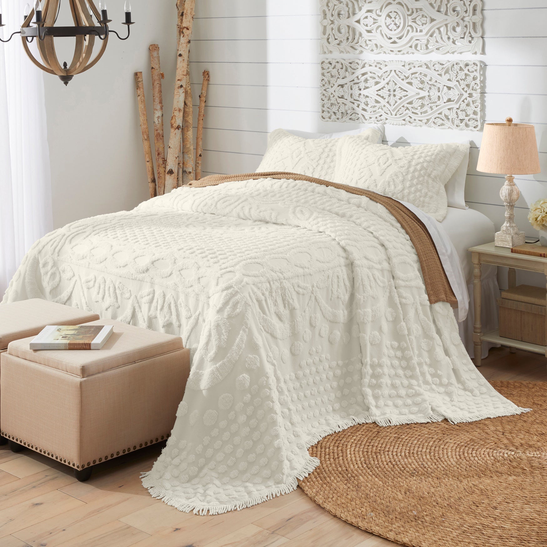 Cotton Georgia Chenille Bedspread image number 0