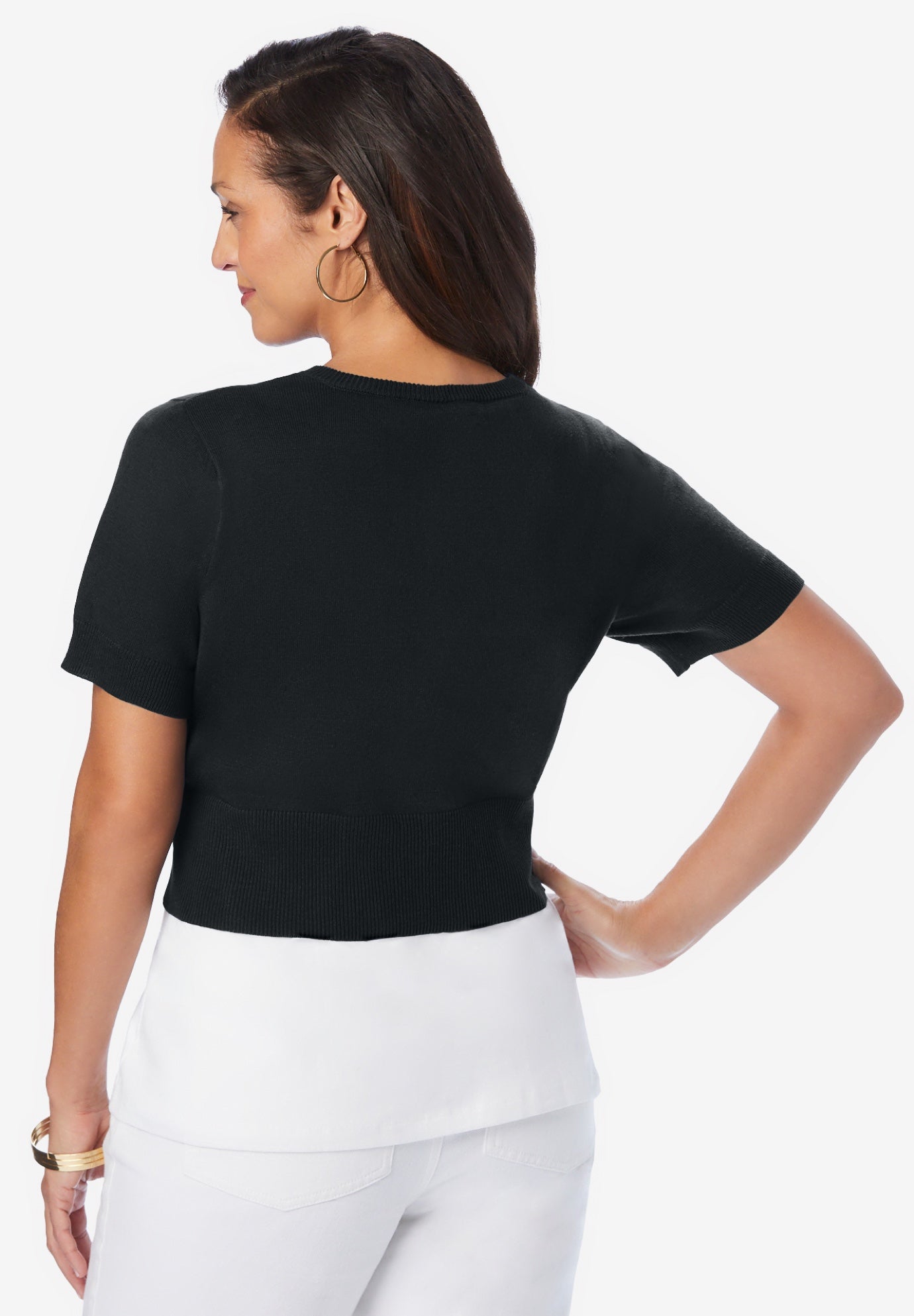 Jewel-Neck Shrug image number 1