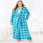 Long Flannel Robe image number null