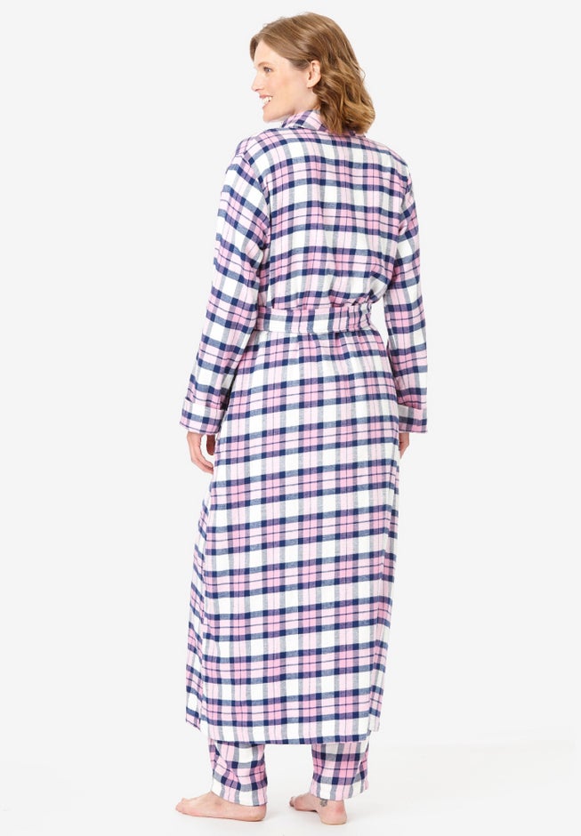 Long Flannel Robe  image number 1