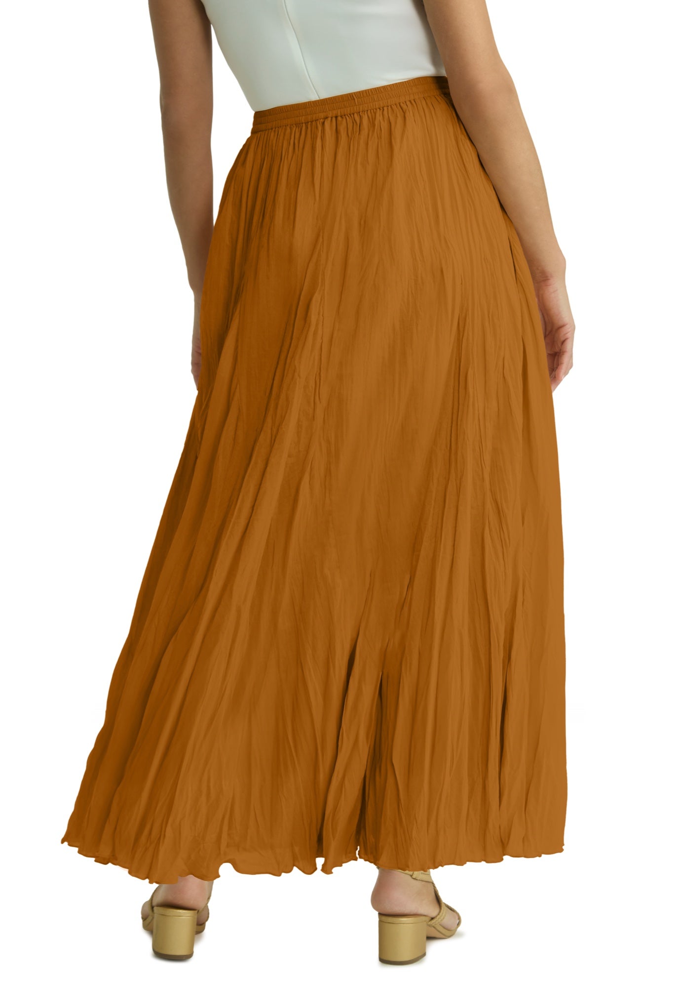 Flowing Crinkled Maxi Skirt image number 3