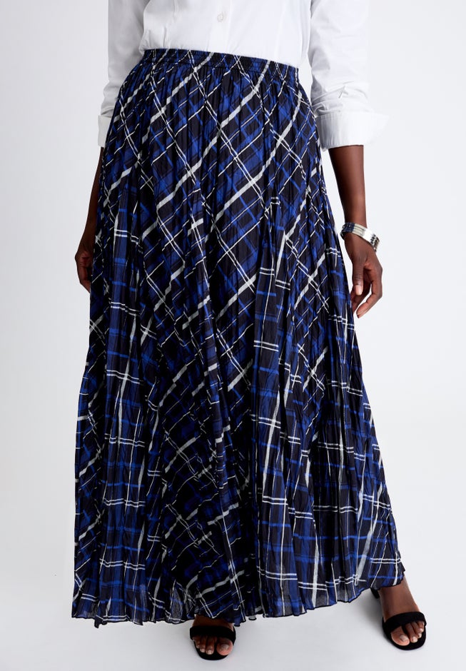 Flowing Crinkled Maxi Skirt image number 1