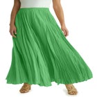 Flowing Crinkled Maxi Skirt image number null