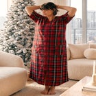 Long French Terry Zip-Front Robe image number 7