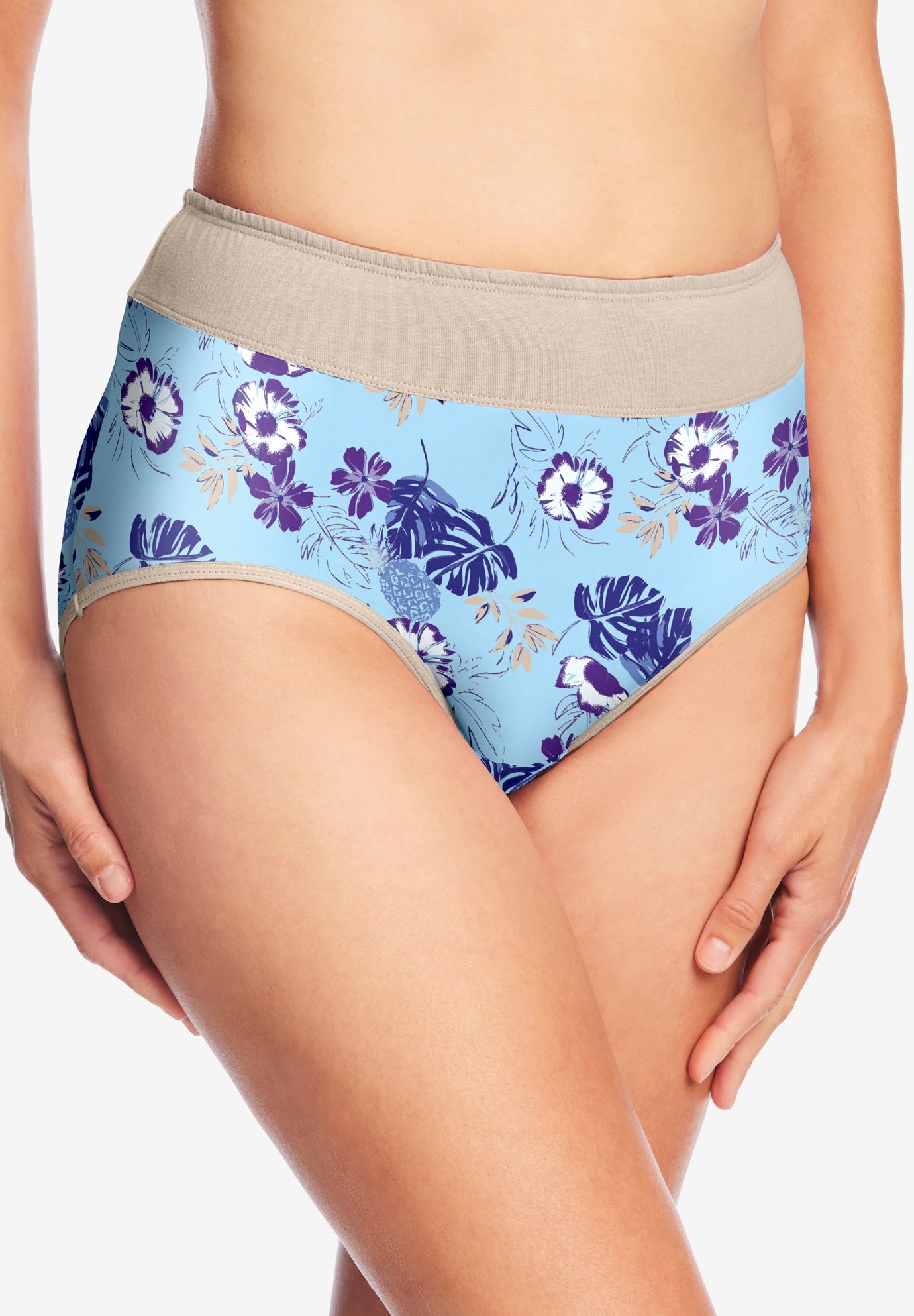 Full Coverage Stretch Cotton Color Block Brief 3-Pack image number 2