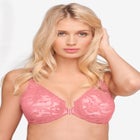 Glamorise® Wonderwire® Stretch Lace Front-Close Underwire Bra image number null