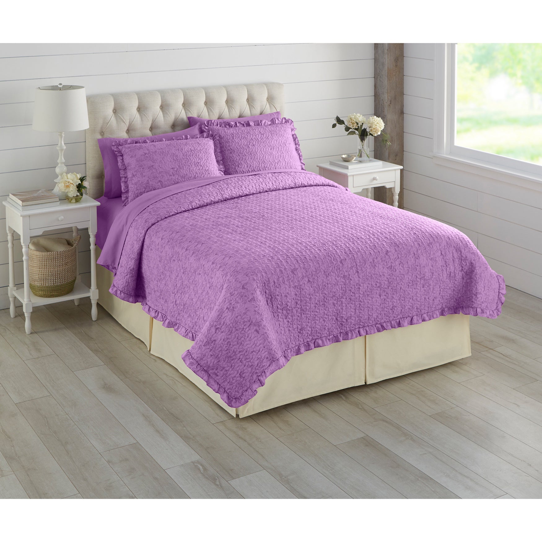 Jane Ruffle Edge Bedding Collection, 