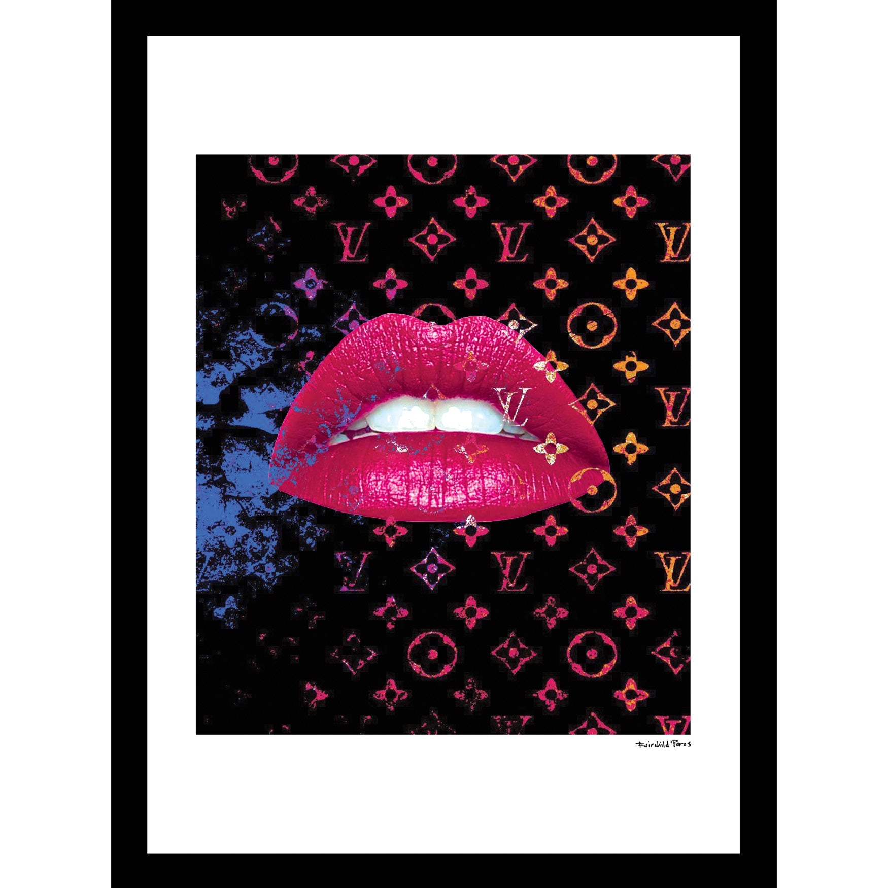 Louis Vuitton Lips 14x18 Framed Print Ellos