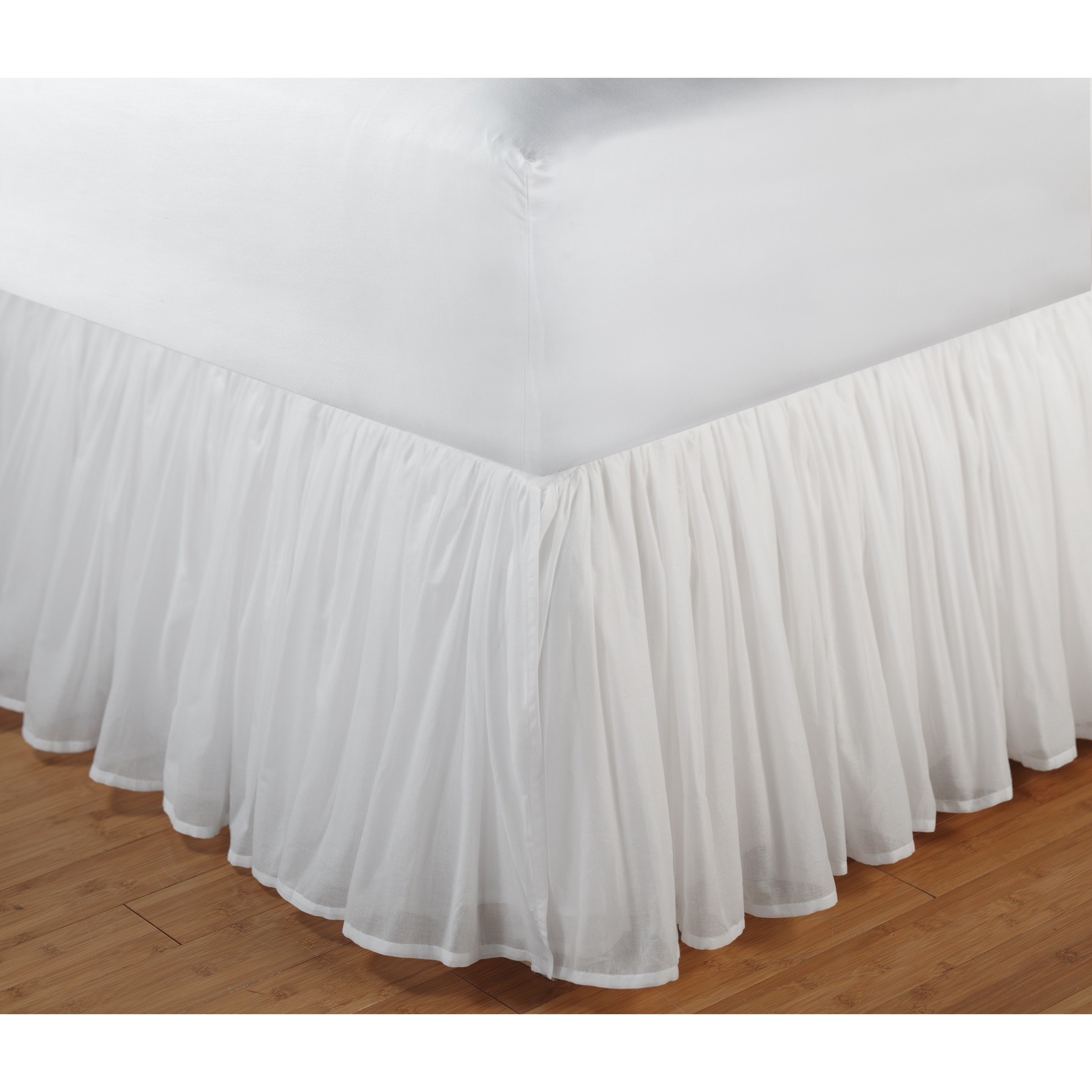 Cotton Voile Bed Skirt 18&quot;, 