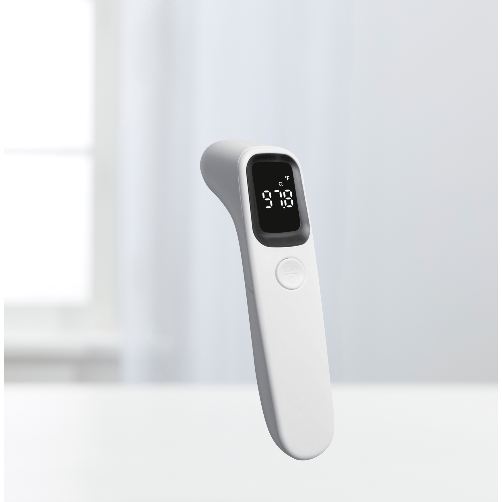No-Contact Infrared Thermometer, WHITE