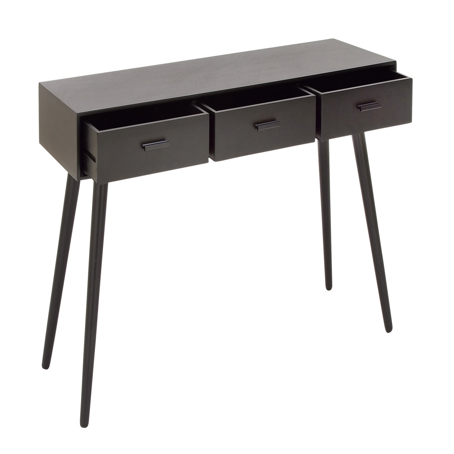 Black Modern Wood Console Table, 29 x 42 Ellos