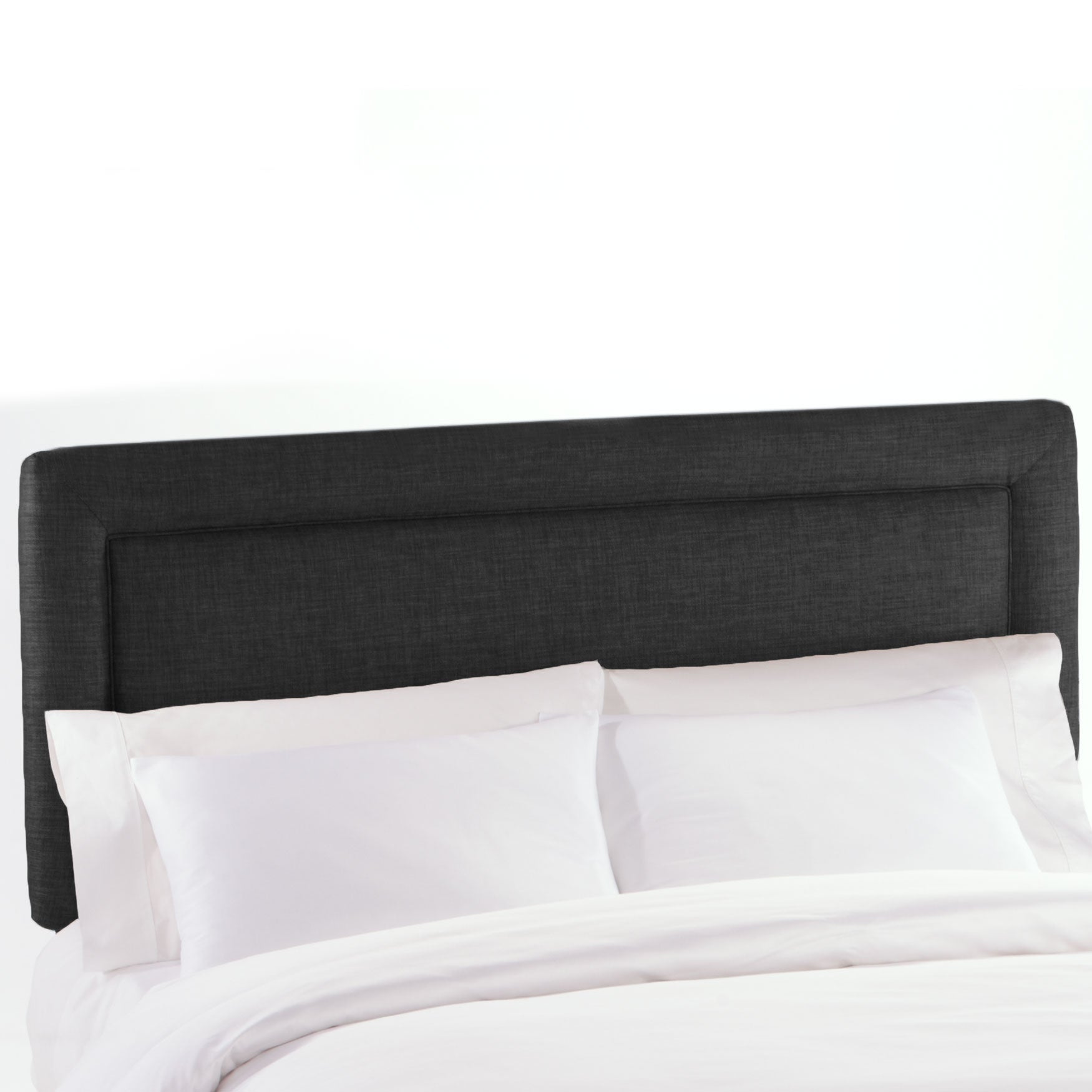 Upholstered Border Headboard in Linen, 