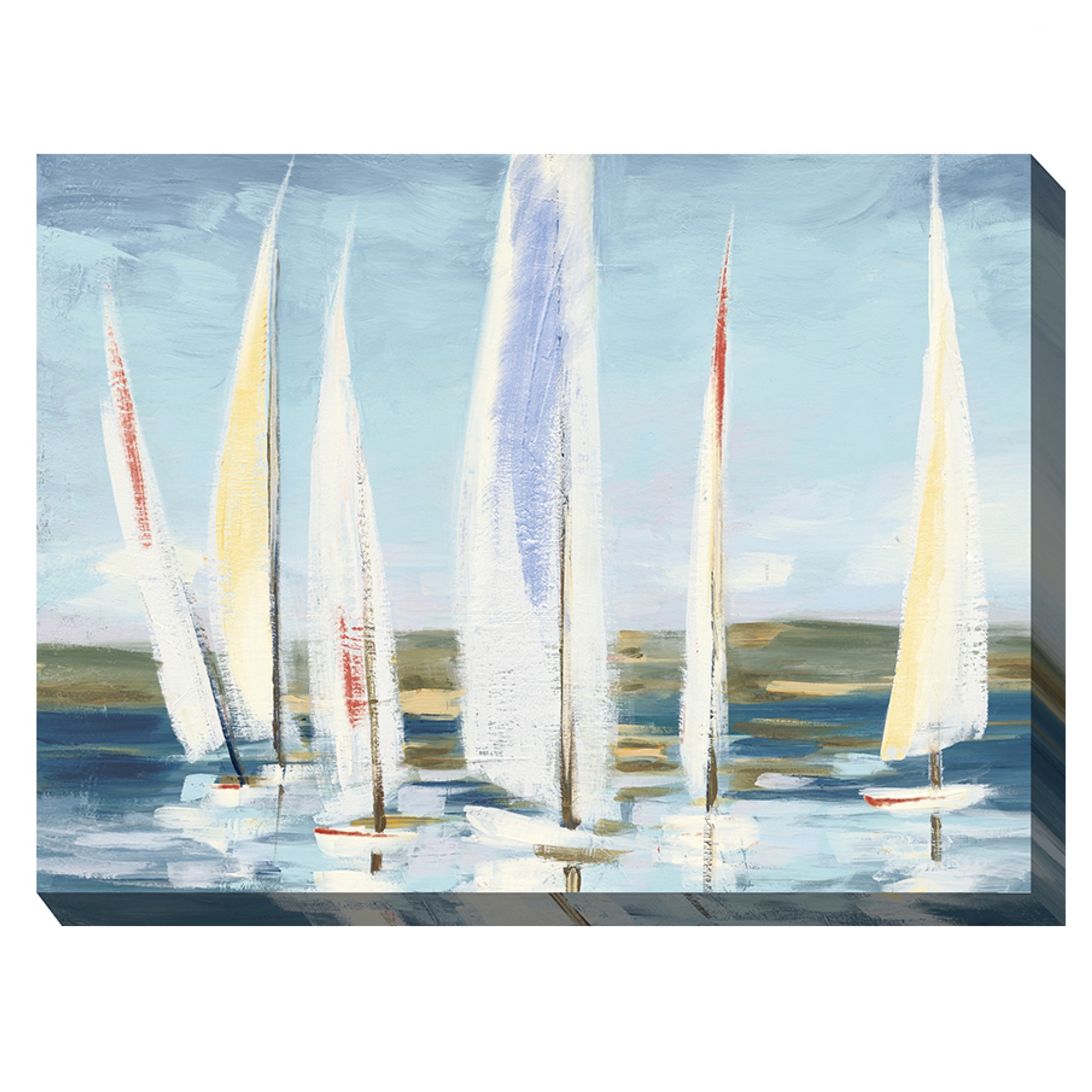 WIND IN THE SAILS OUTDOOR ART 40X30, MULTI