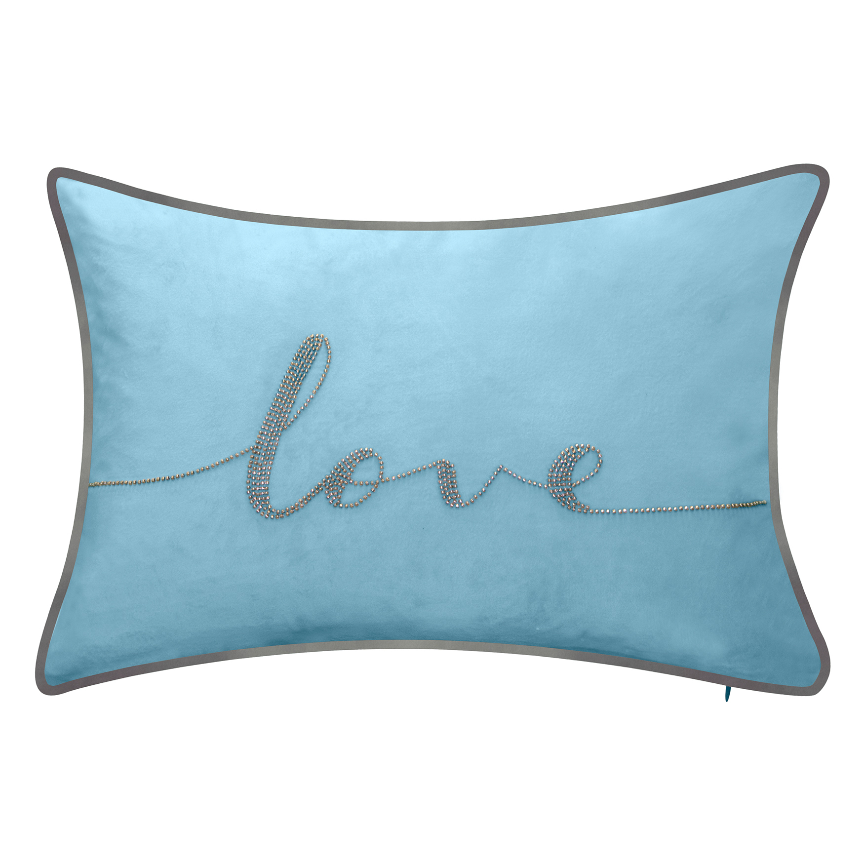 Celebrations Beaded &quot;Love&quot; Lumbar Decorative Pillow, 