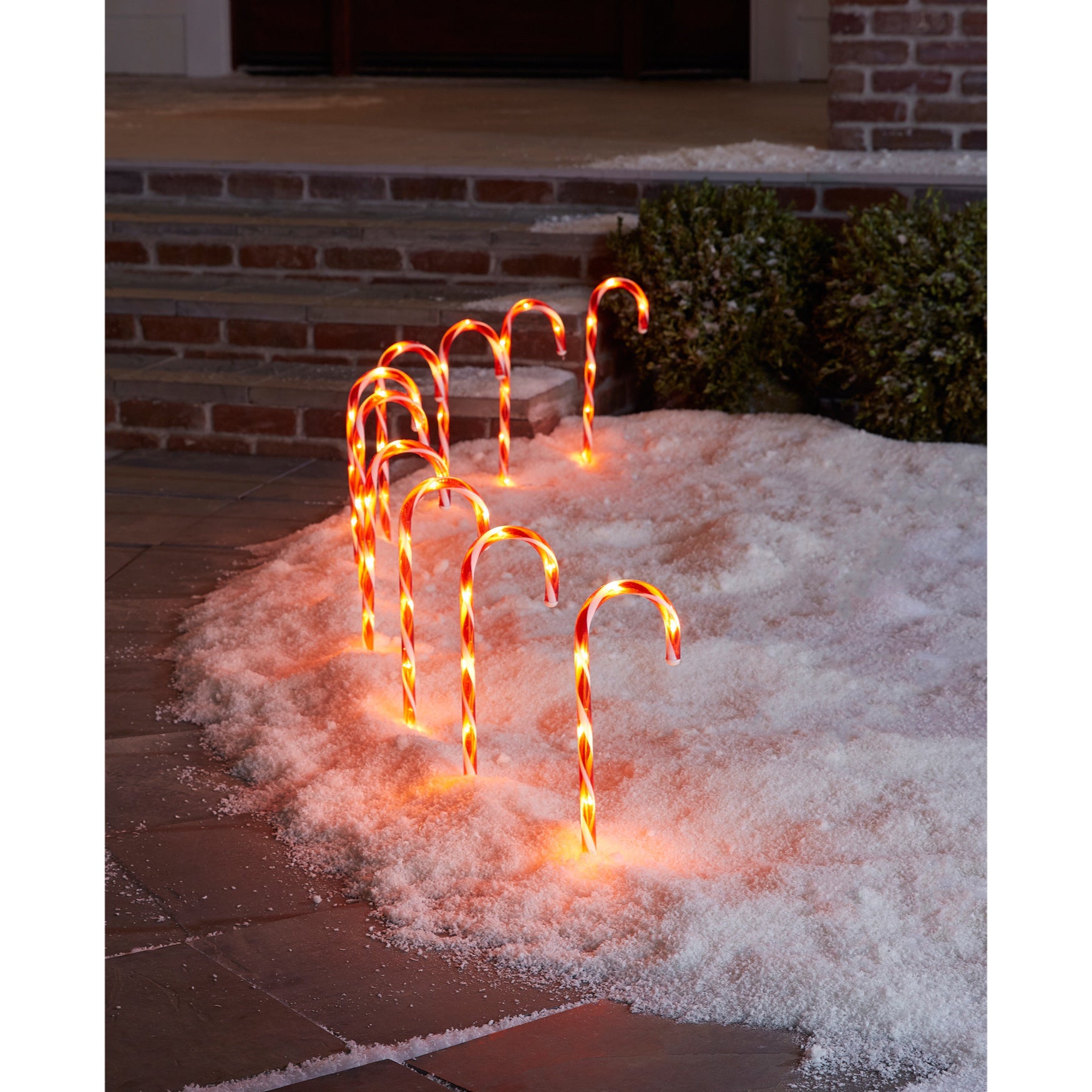 lighted candy canes for pathways