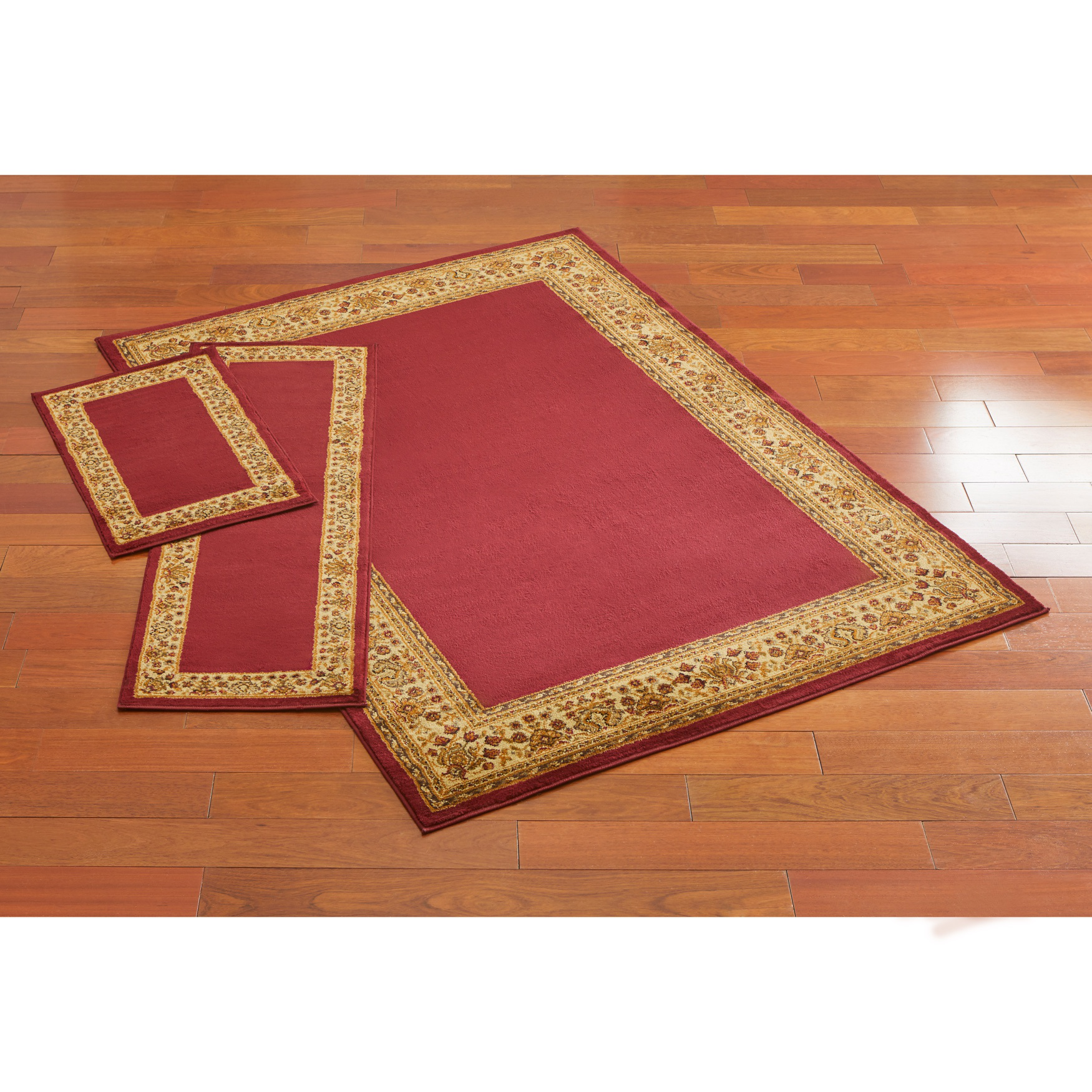 Decorative 3-Pc. Rug Set with Runner, 