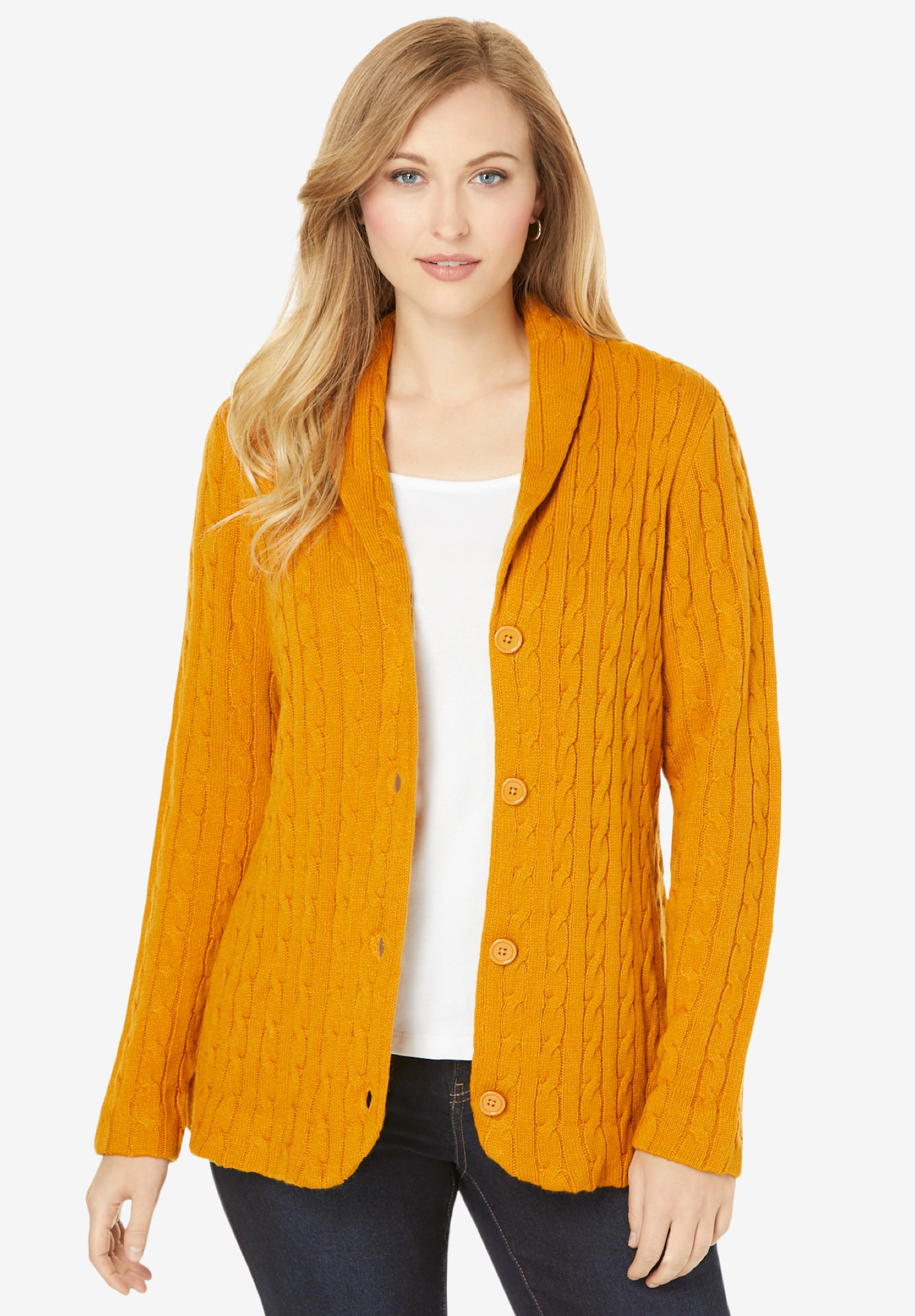 Cable Blazer Sweater, 