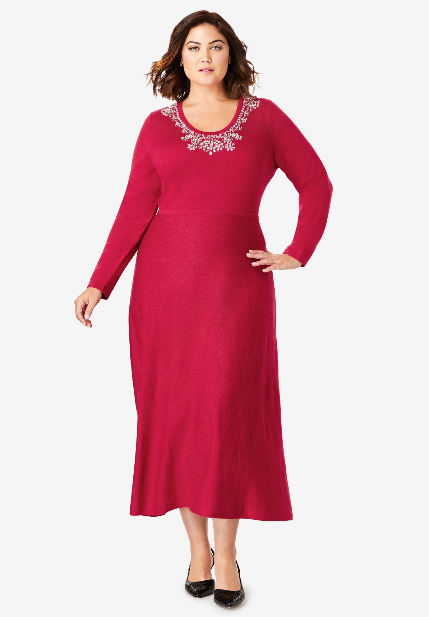 sweater over cocktail dress