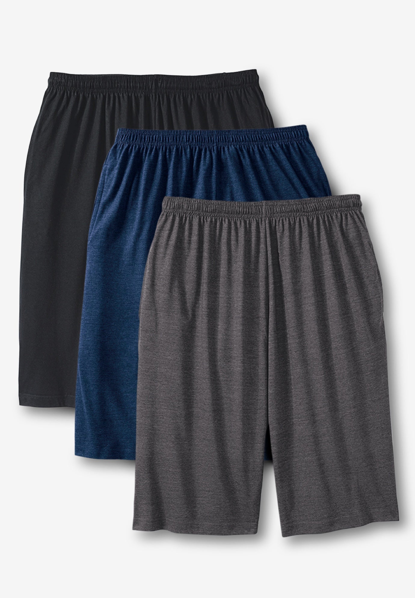 Lightweight Extra Long Shorts 3Pack Ellos