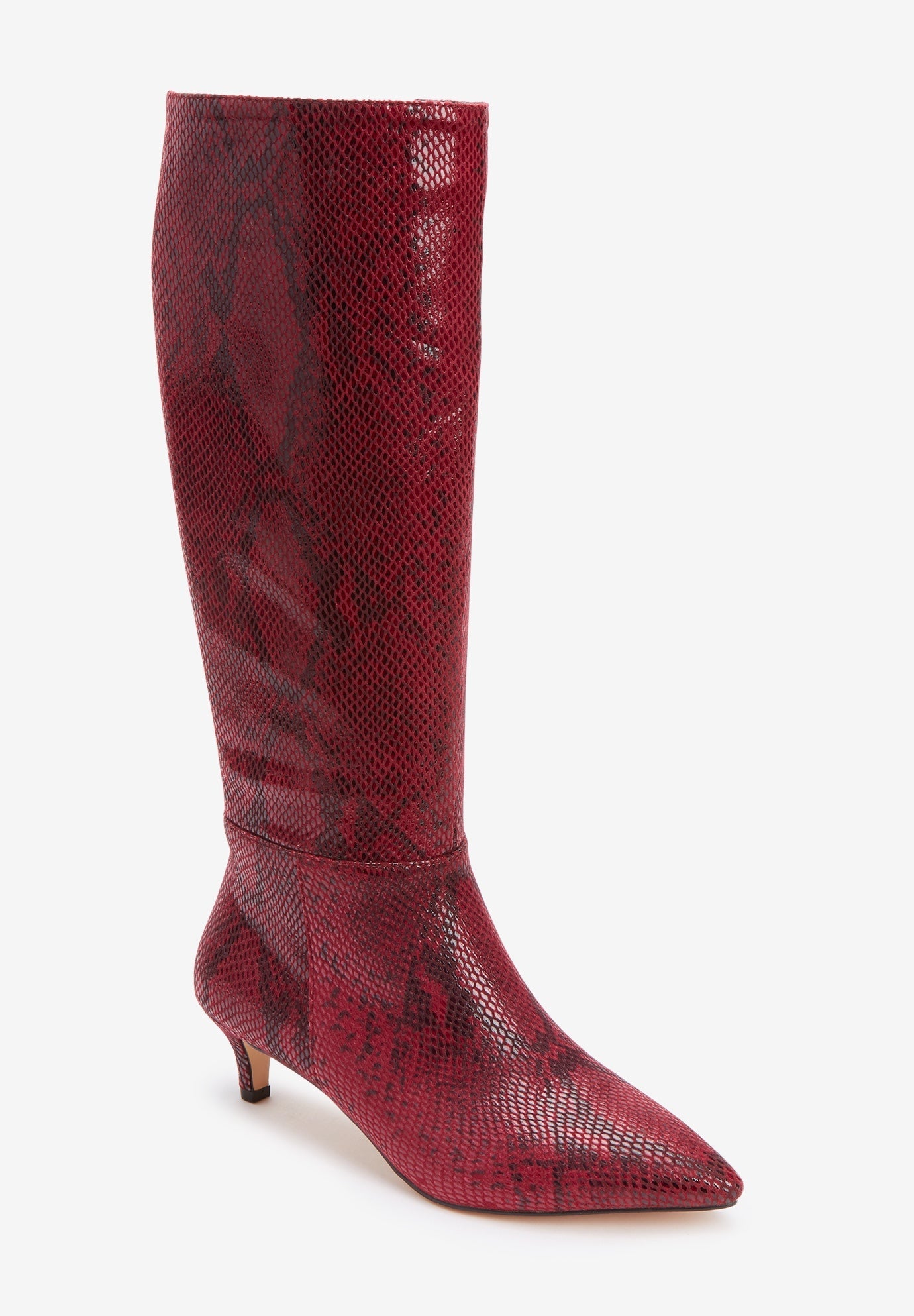 snake boots wide calf