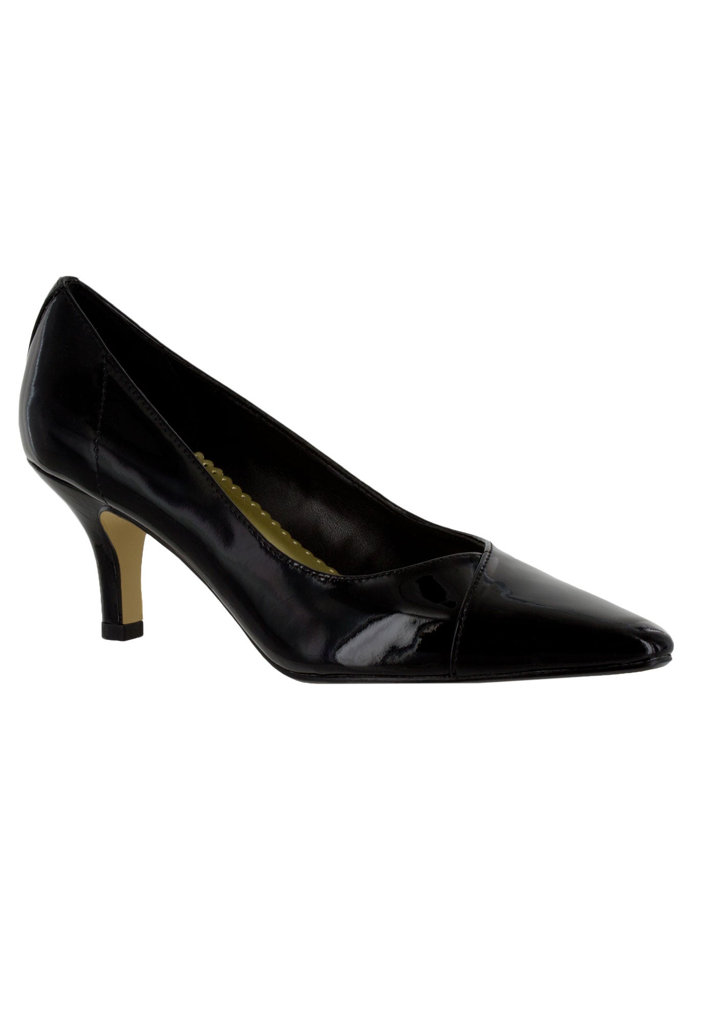 extra wide black heels