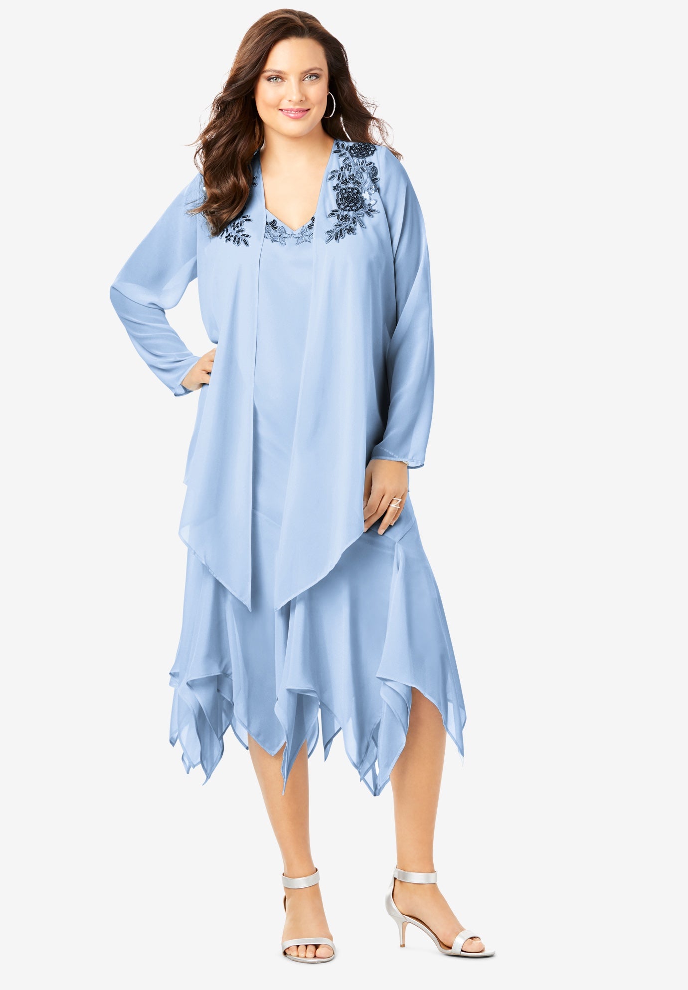 beaded jacket dress