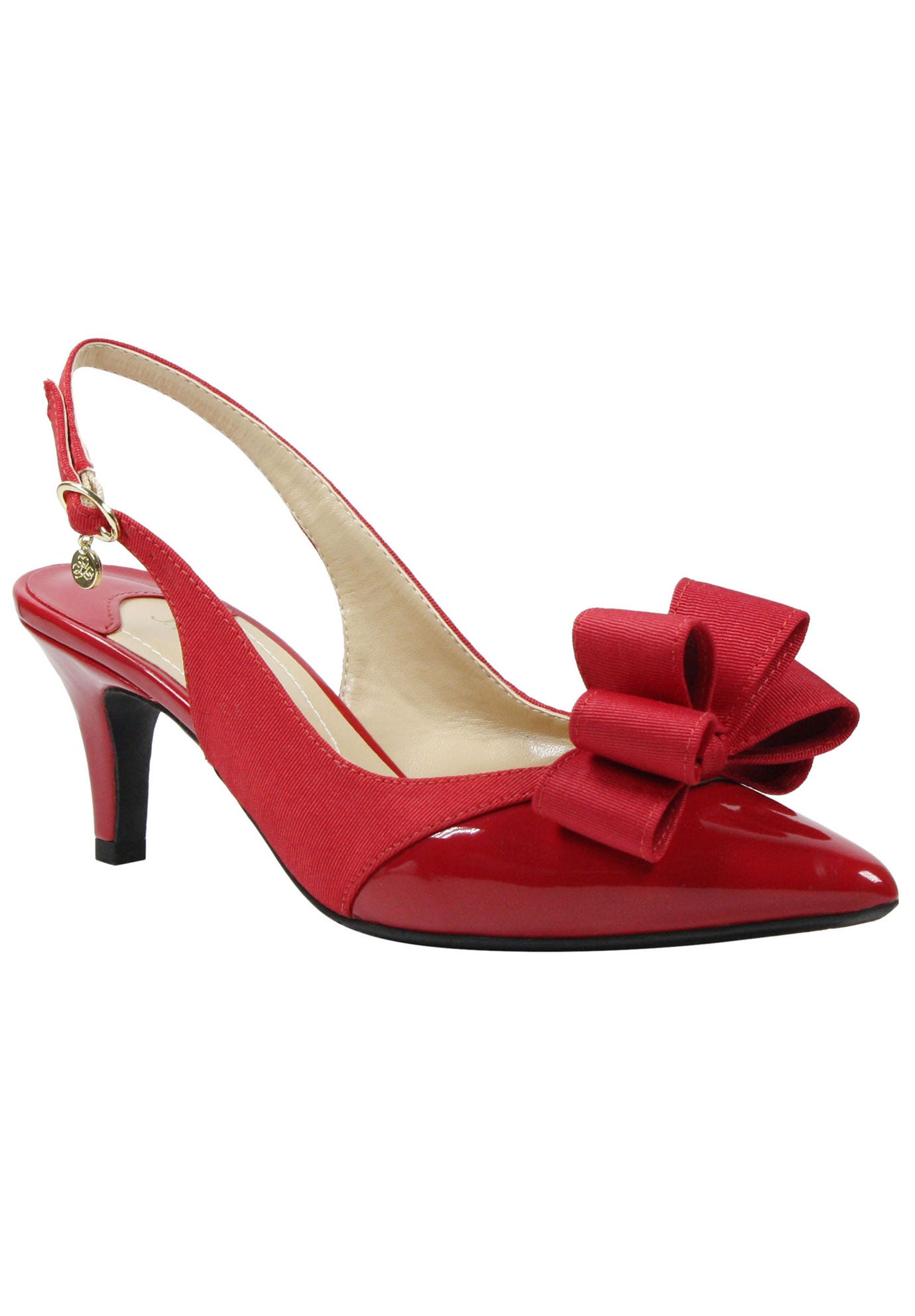 j renee red pumps