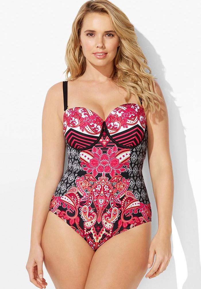Mastermind Baroque Underwire Swimsuit Plus Size One Piece