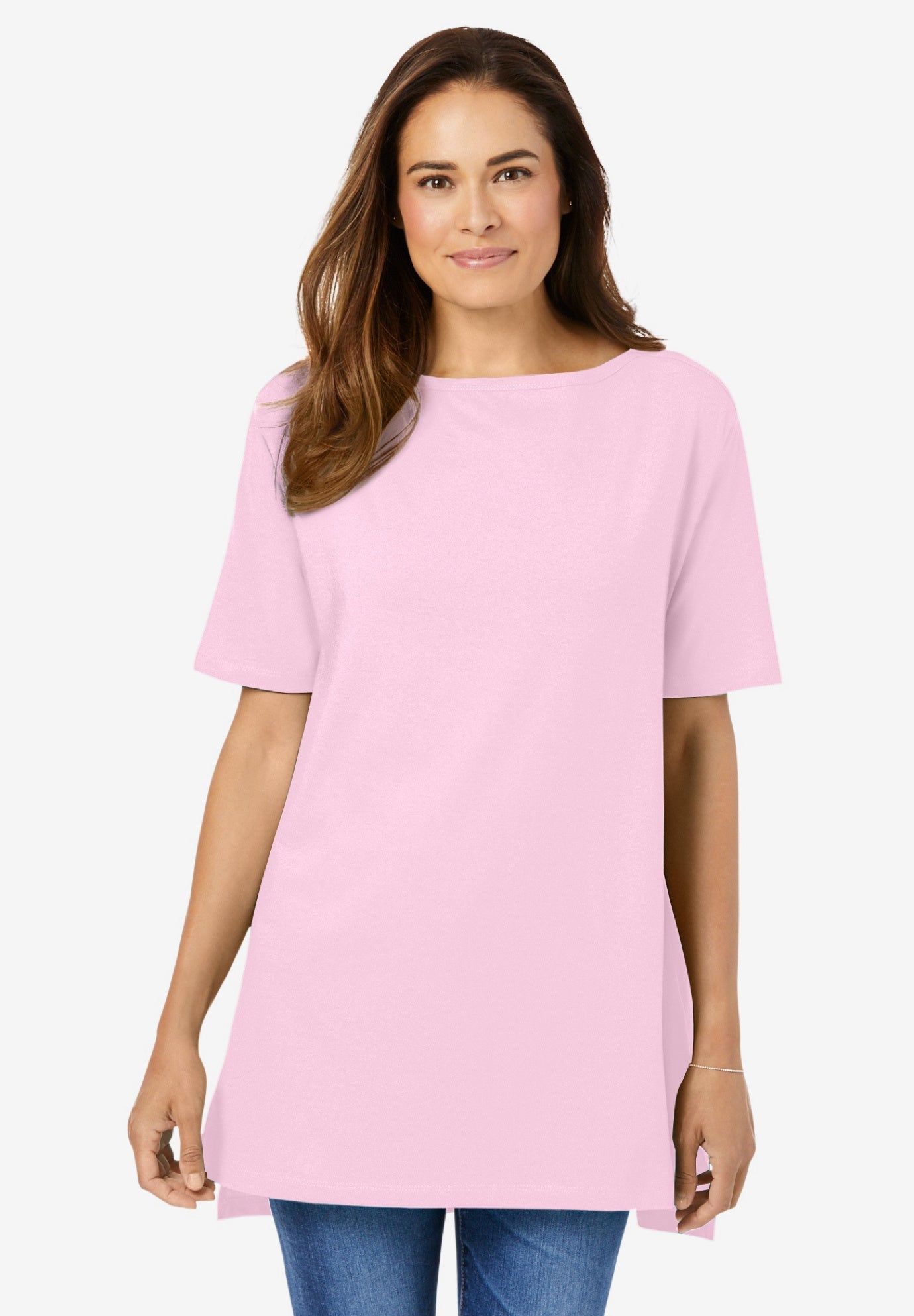 womens tunic tops with elbow length sleeves