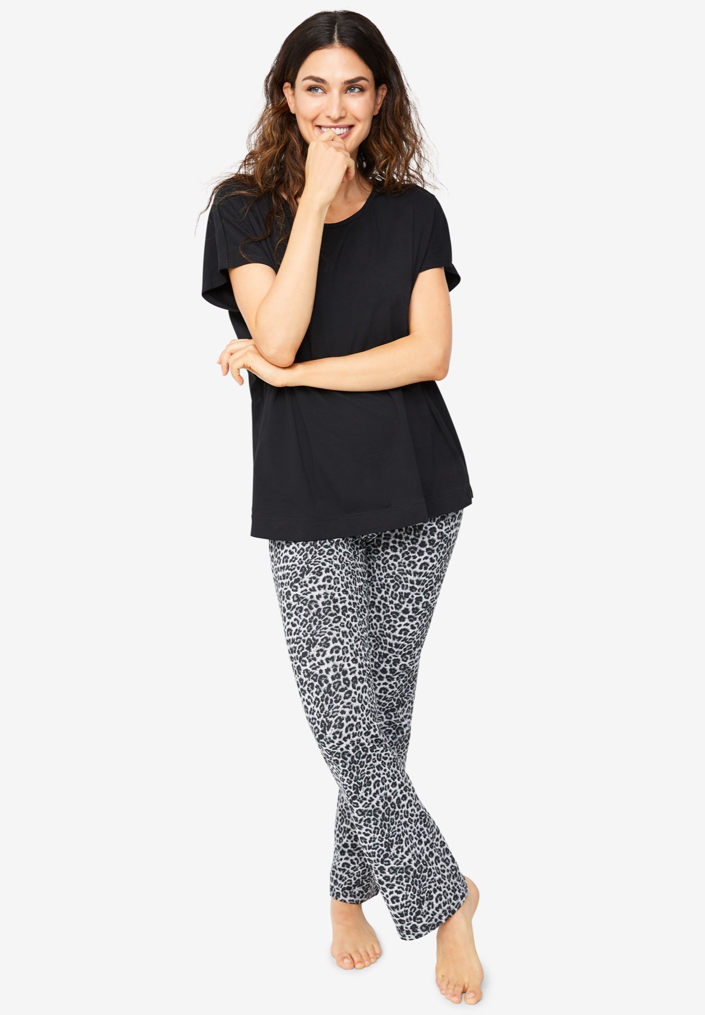 Knit sleep set clearance