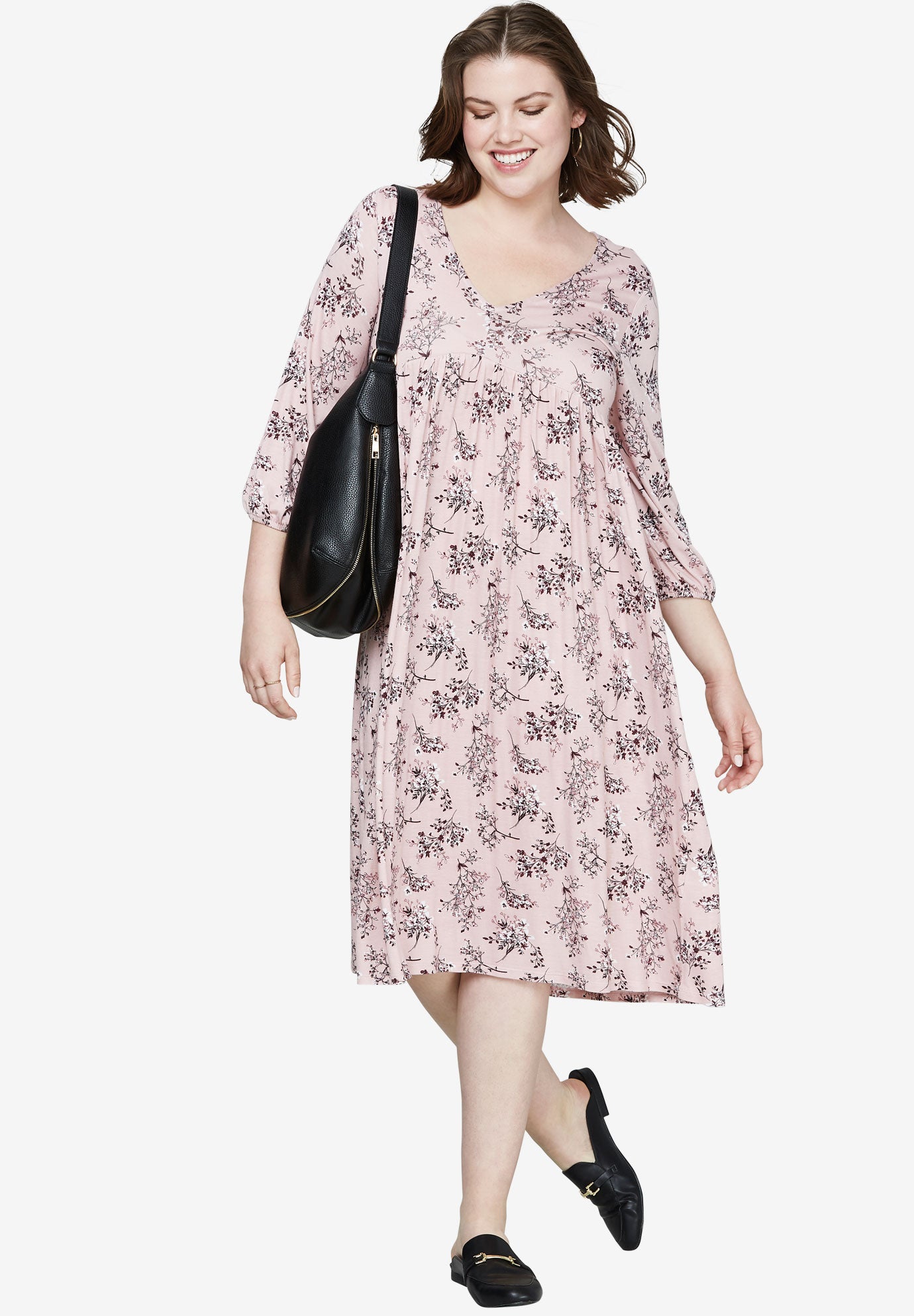 floral a line dress