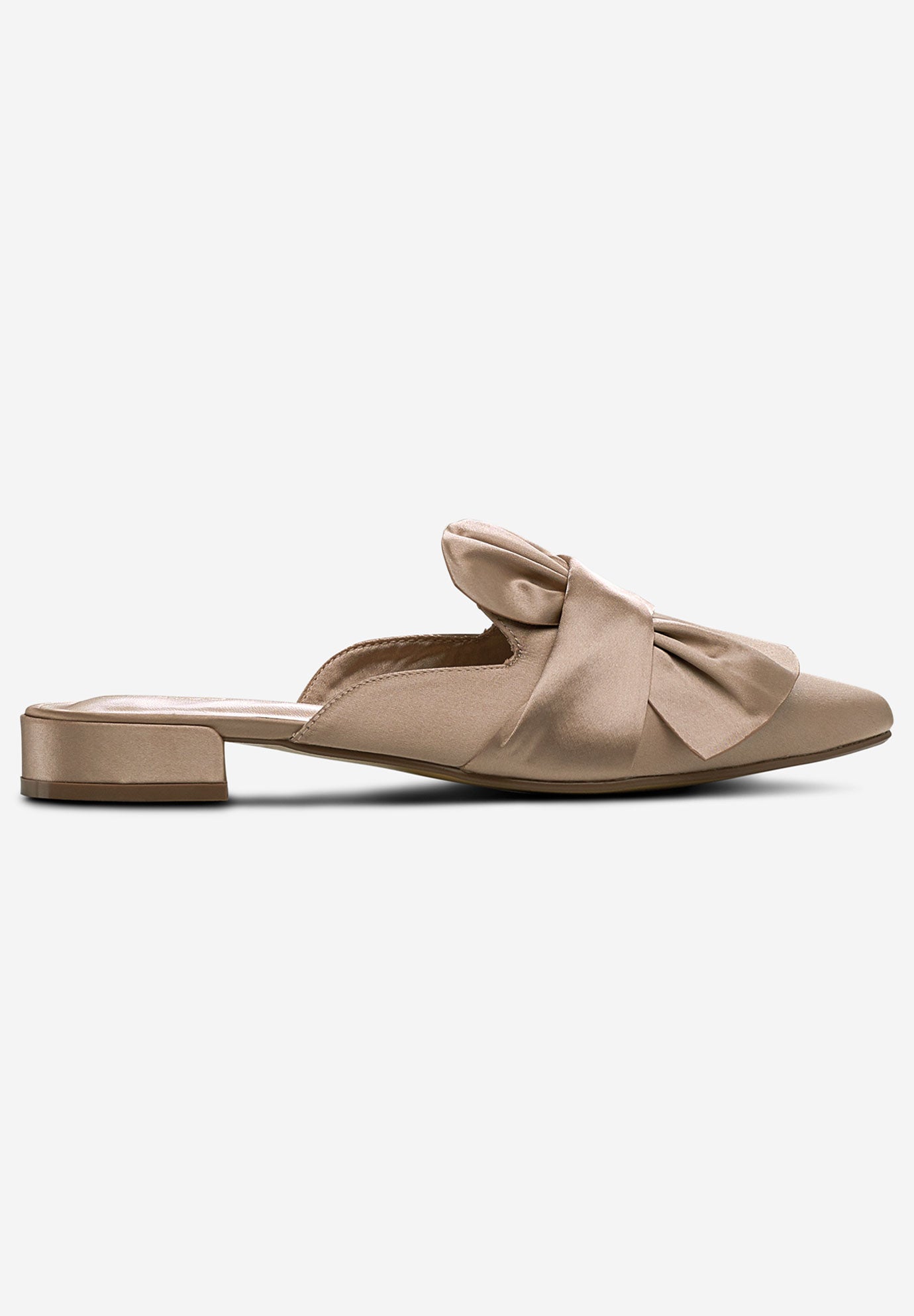Satin bow mules Clearance