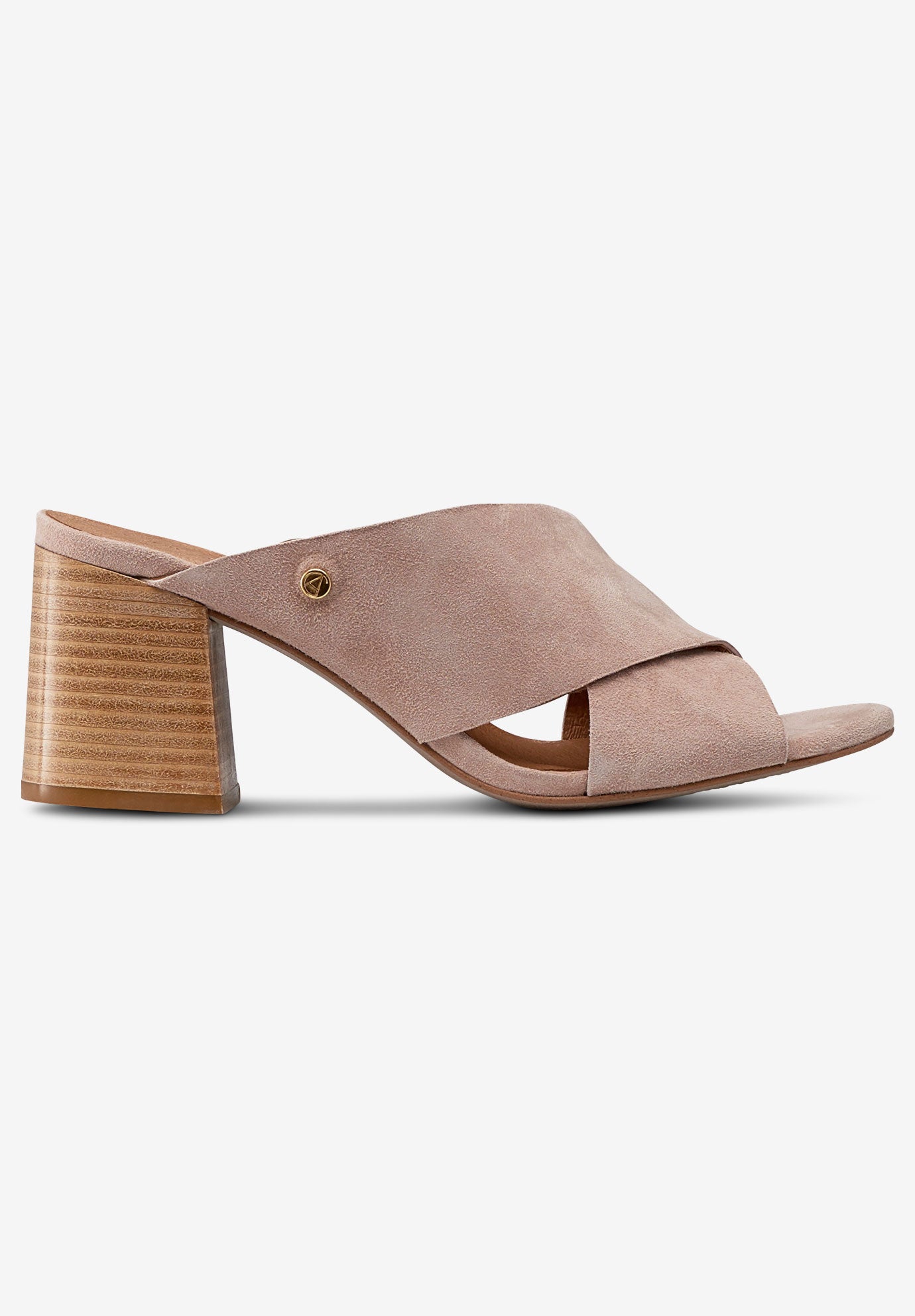 Slip-On Block Heel Sandals by ellosÂ®| Plus Size Sandals | Ellos