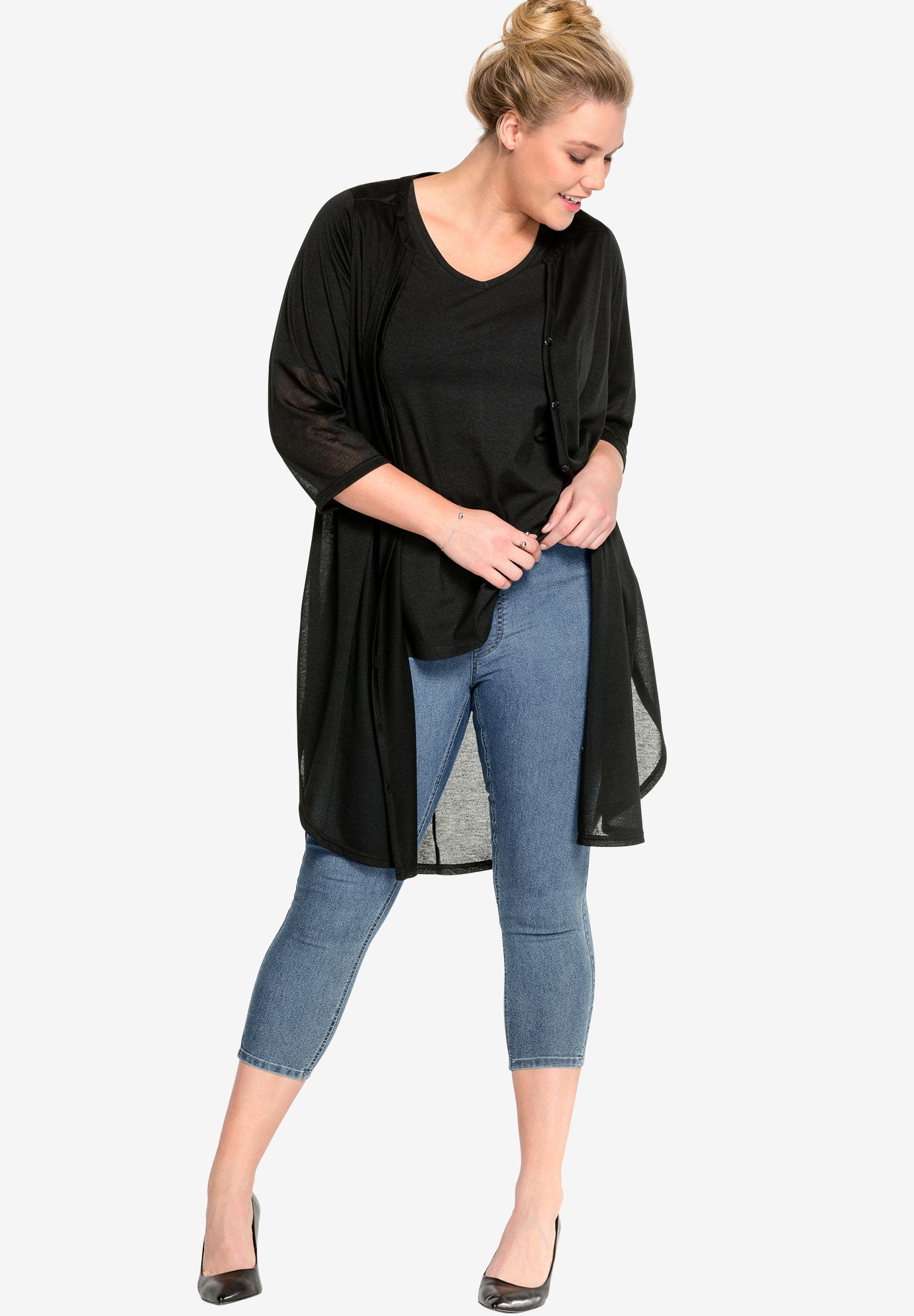 plus size jegging capris