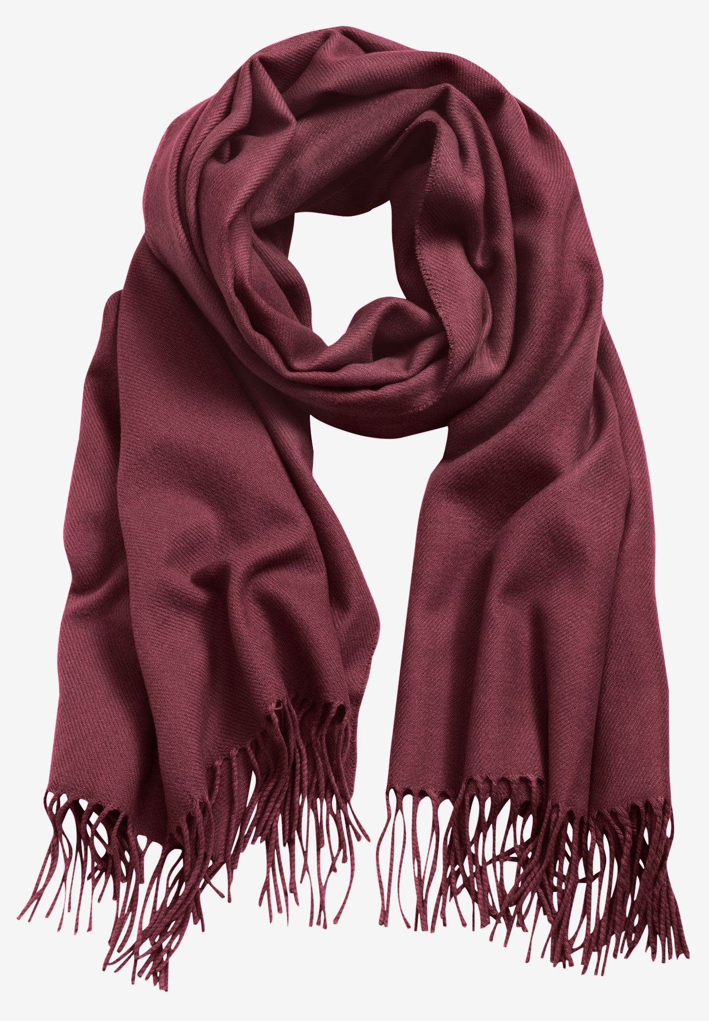 Fringe Trim Scarf by ellos® Plus Size Accessories Ellos Fringe Trim Scarf by ellos® Plus Size Accessories Ellos