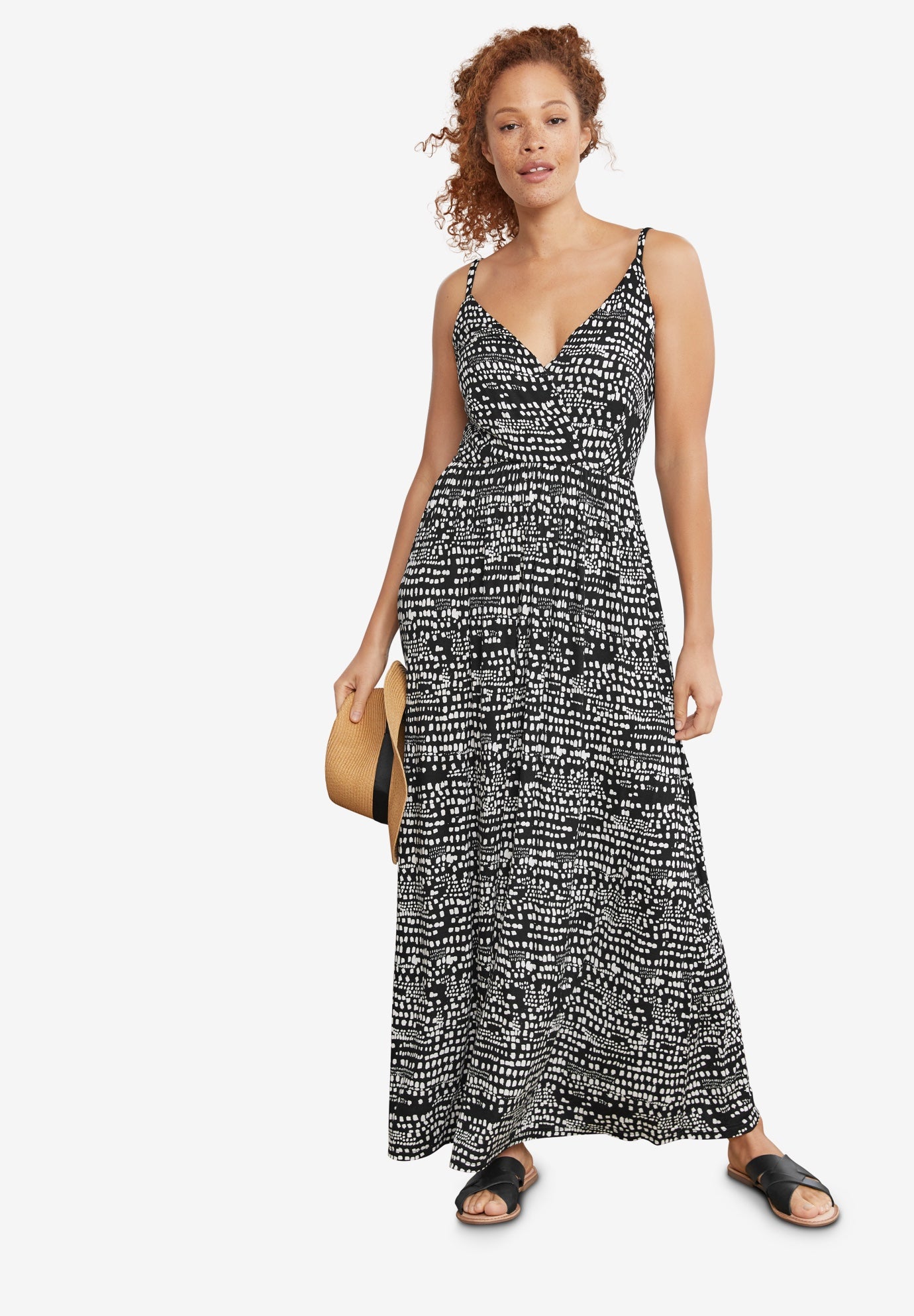 surplice dress maxi