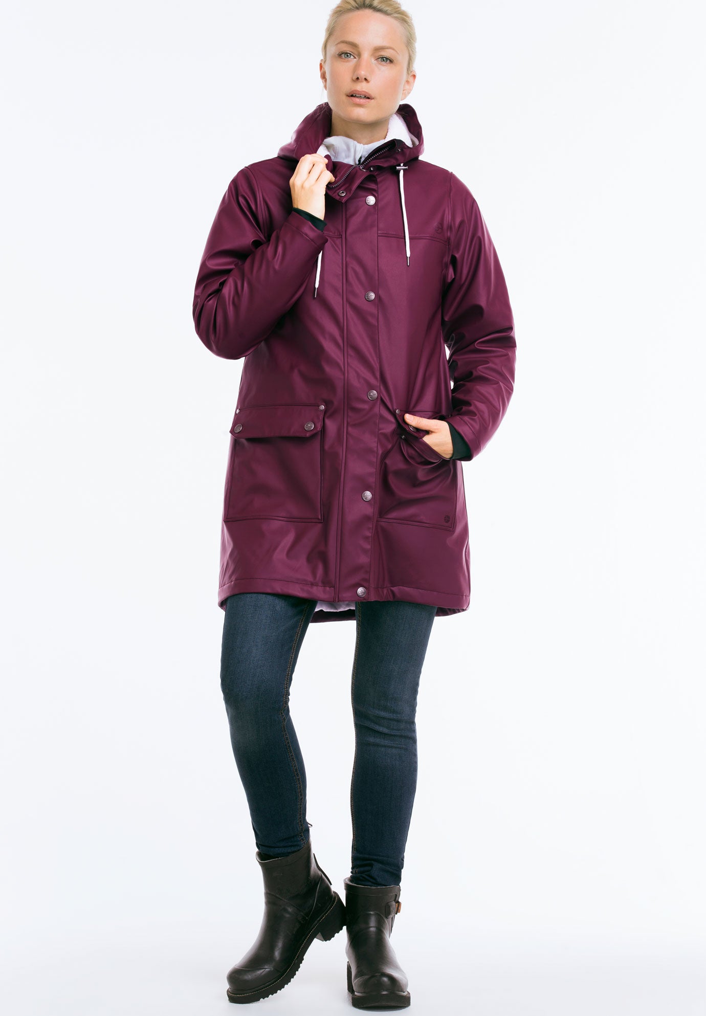 Sherpa lined raincoat
