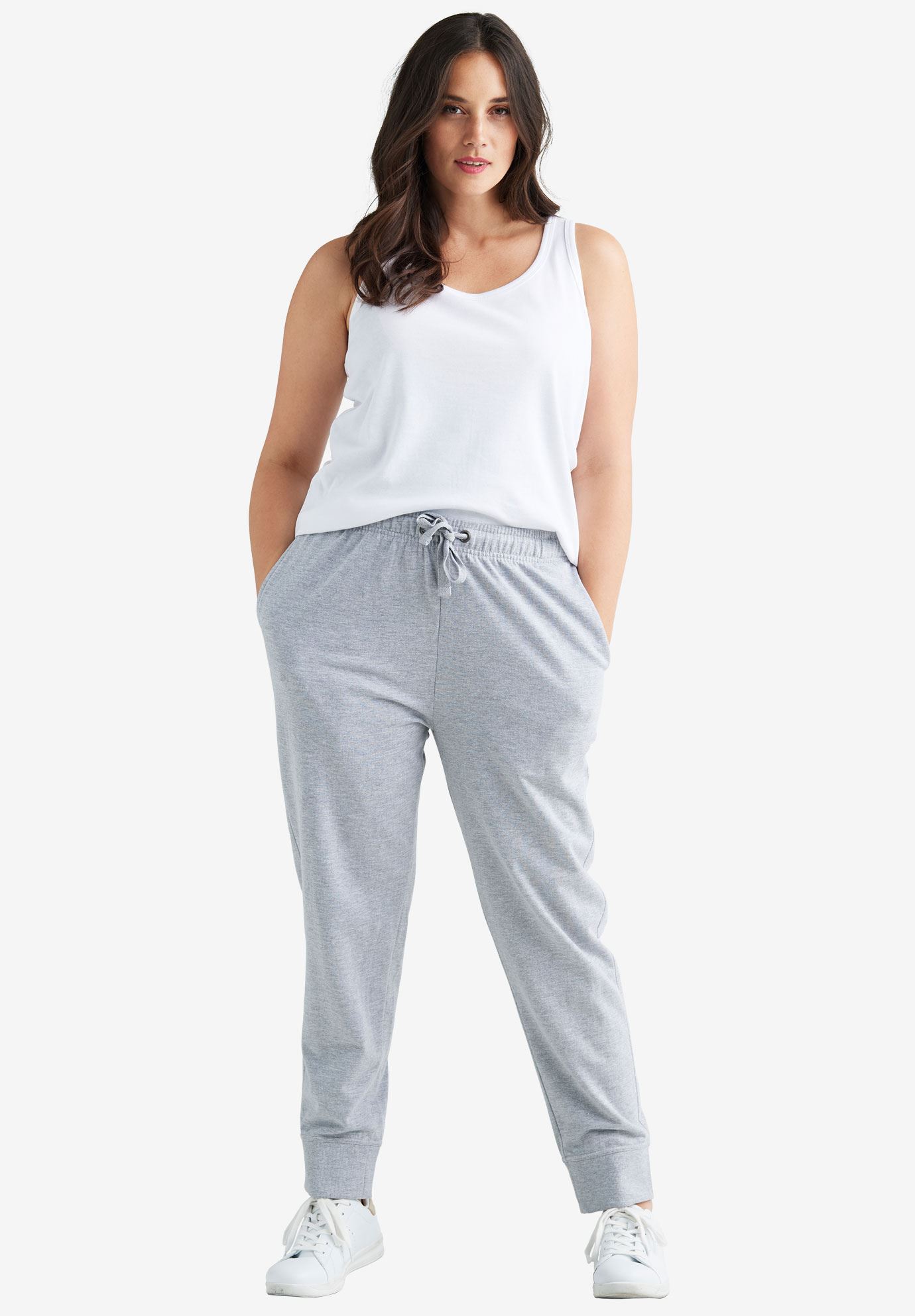 French Terry Drawstring Sweatpants, 