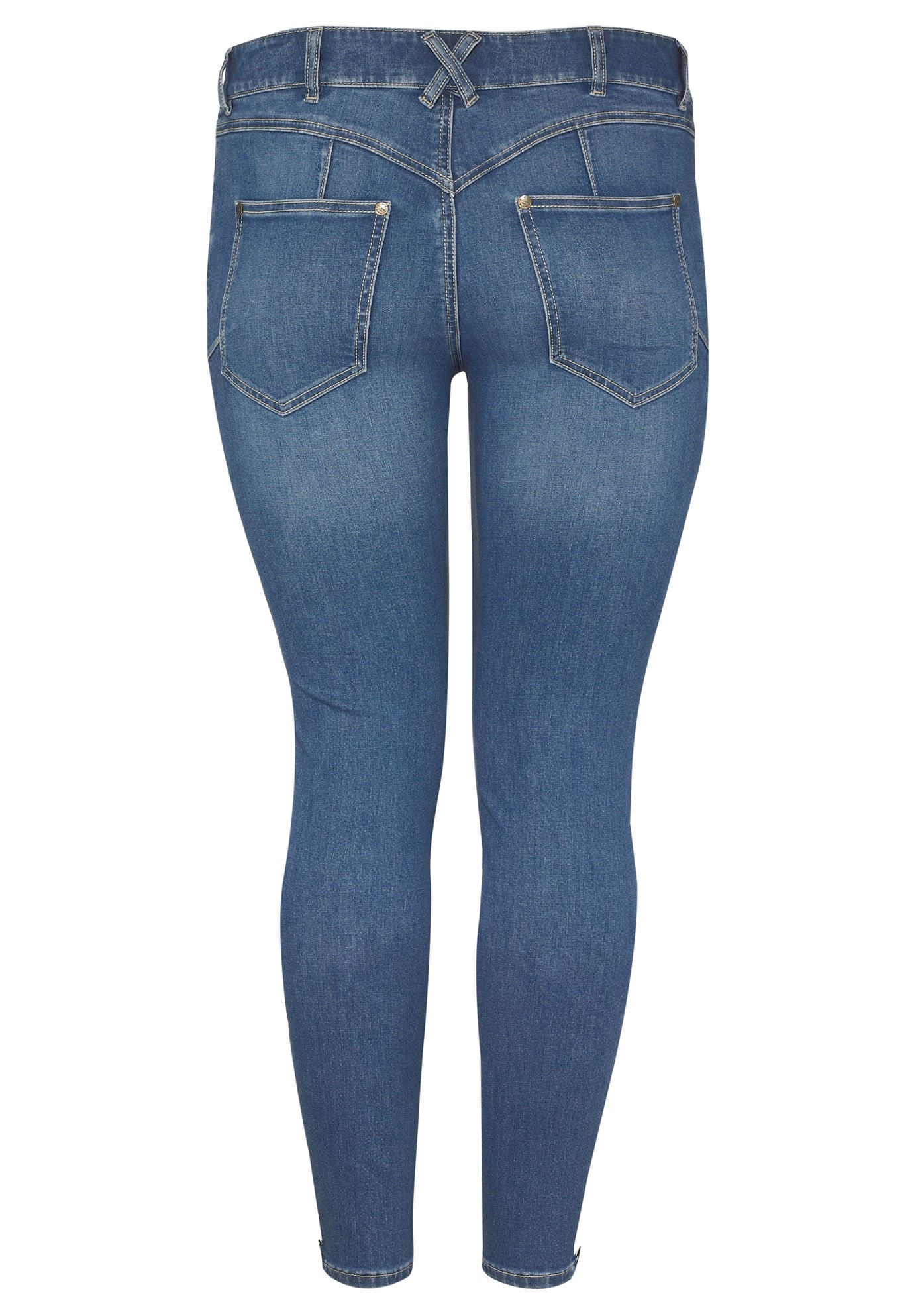 Ankle Zip Skinny Jeans by ellos® Ellos