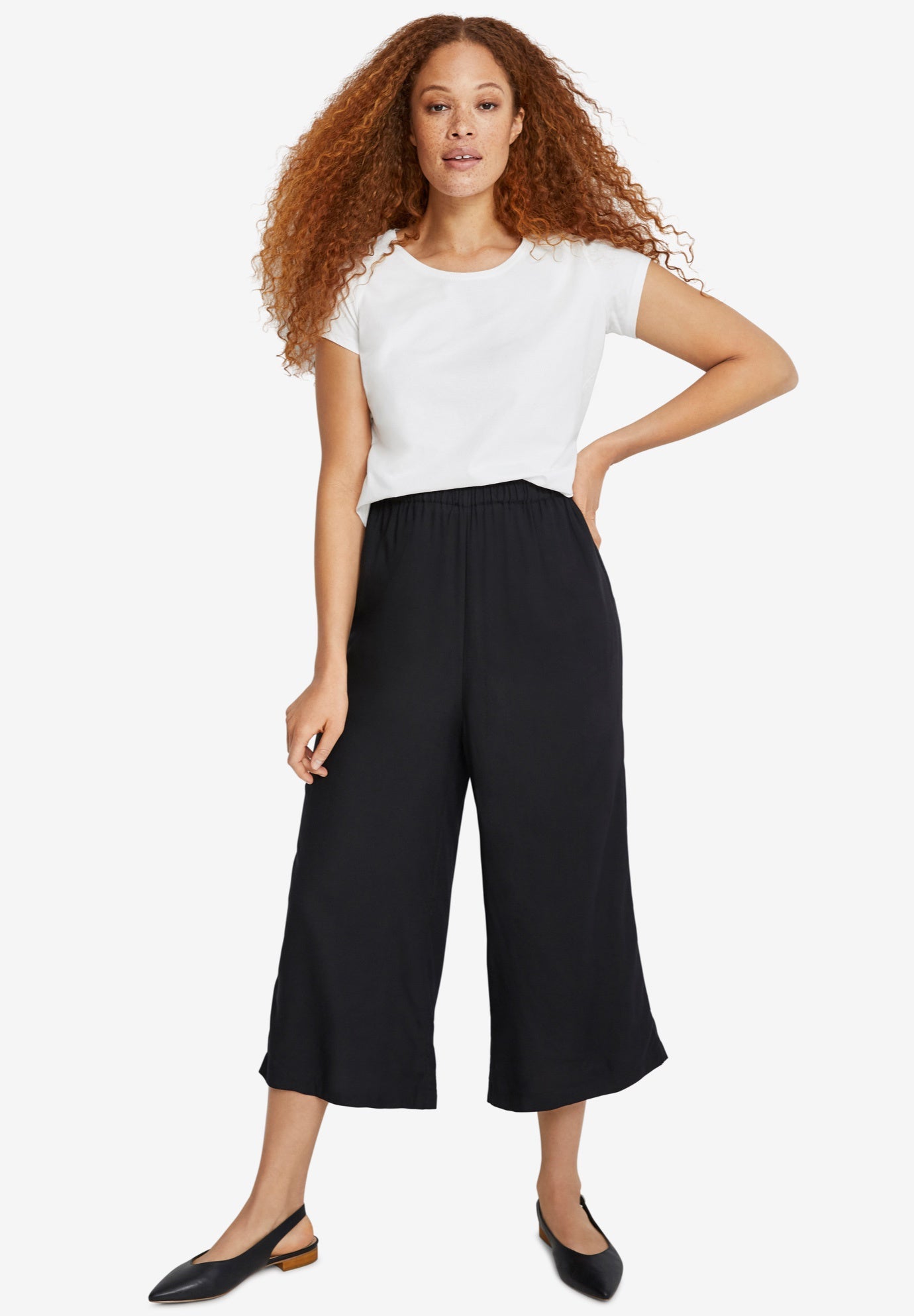 shoes for wide leg crop pants